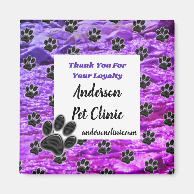 Customer Appreciation Animal Caregiver Thank You Magnet (Front)