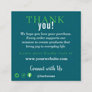 Customer Appreciation Business Note Card