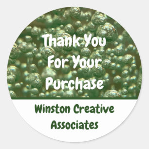 Customer Appreciation Business Sales Thank You  Classic Round Sticker