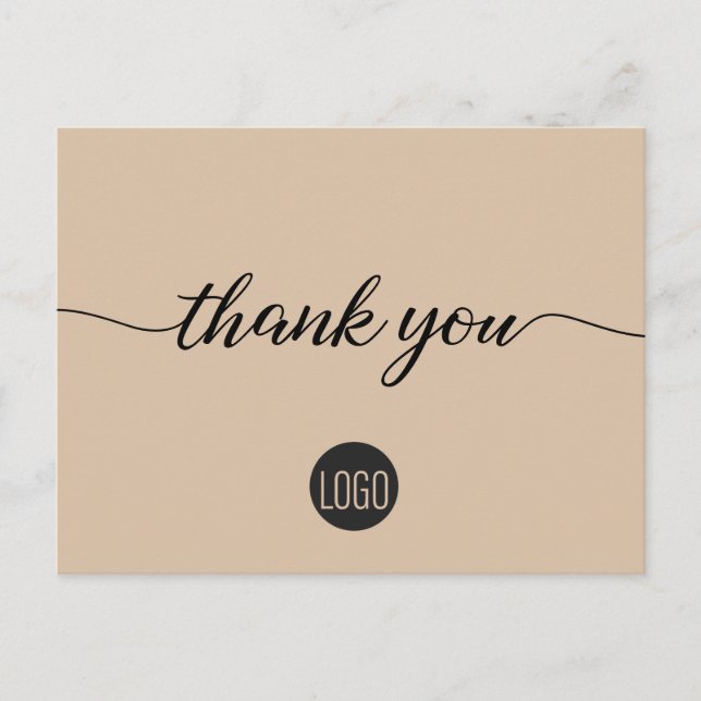 Customer Appreciation Business template earth tone Postcard (Front)