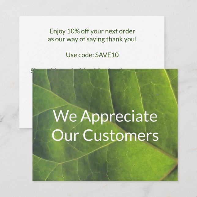 Customer Appreciation Discount and Referral Promo (Front/Back)