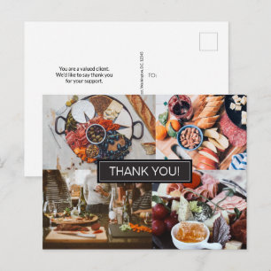 Customer Appreciation Photos Catering Business Postcard