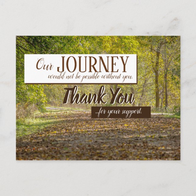 Customer Appreciation Postcard - Business Journey (Front)