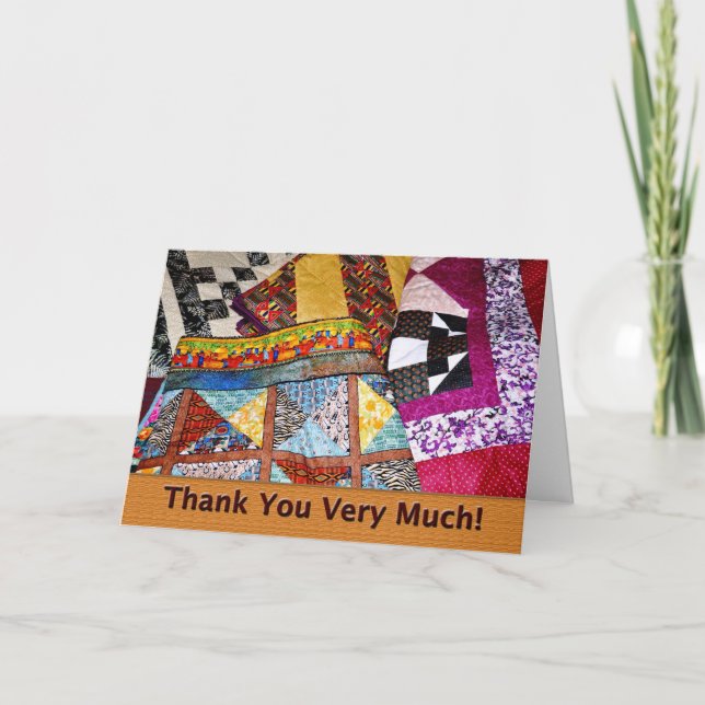 Customer Appreciation Quilts Thank You Card (Front)