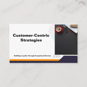 customer-centric strategies presentation business card