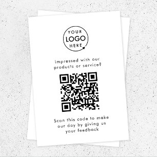 Customer Feedback   QR Code Business Review Enclosure Card