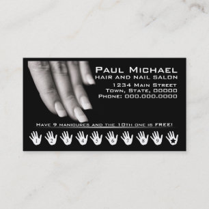 Customer Loyalty Cards Nail Salon