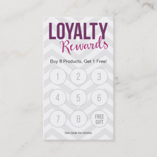 Customer Loyalty Rewards Business Cards