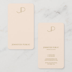Customer Monogram Stylish Template Luxury Silk Business Card