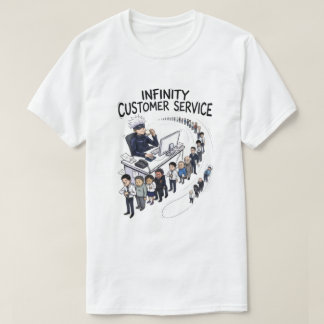 Customer Service Funny Anime Inspired Cartoon T-Shirt