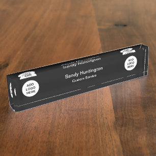 Customer Service Rep With Logo Template Nameplate