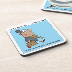 Funny Office Work Drink Beverage Coasters Zazzle CA