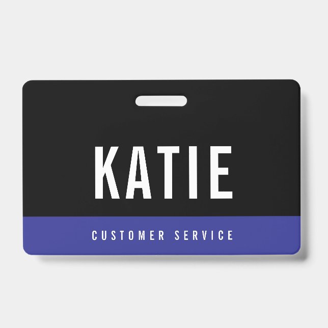 Customer Service Support Company ID Badge (Front)