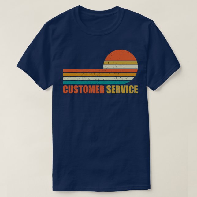 customer service vintage retro T-Shirt (Design Front)