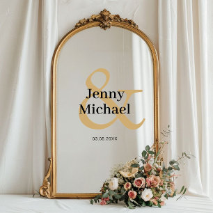 Customer Specific Ampersand Wedding Window Cling