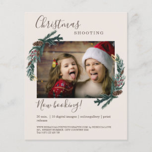 Customer specific Christmas photo flyer