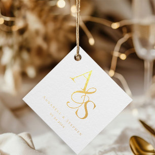 Customer Specific, Elegant, Classic, Monogram Favour Tags