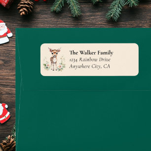 Customer Specific, Floral, Deer, Christmas