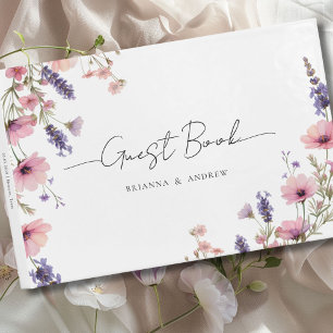 Customer specific Floral Wedding  Guest Book