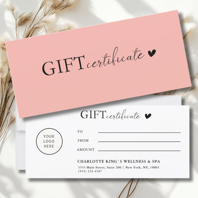 Customer specific Logo Business Gift Certificate (Customer specific, Logo Business Gift Certificate)