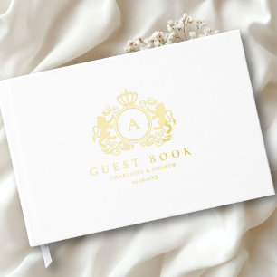 Customer specific Logo Monogram Wedding Guest Book