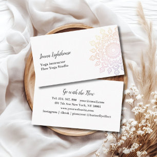 customer specific mandala business card