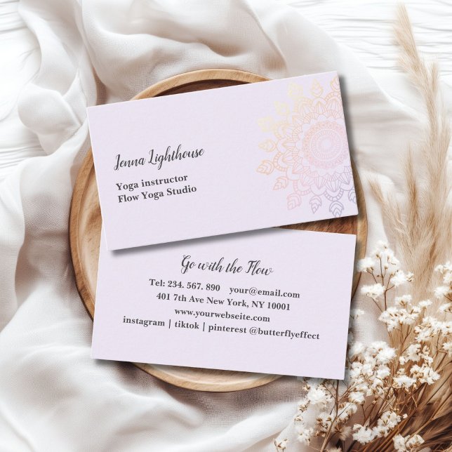 customer specific mandala business card (customer specific mandala business card)