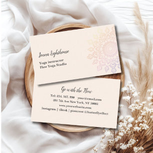 customer specific mandala business card