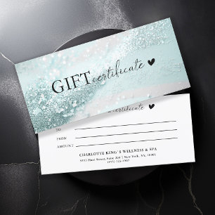 Customer specific, mint-silverglitter, business