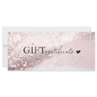 Customer specific, pink-silver glitter, business