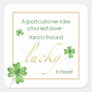 Customer St. Patrick's Day Square Sticker