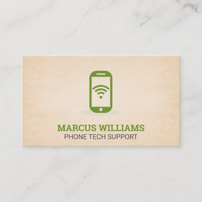 Customer Support | Smart Phone Wifi Business Card (Front)