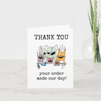 Customer Thank You Card, Funny, Cute Card