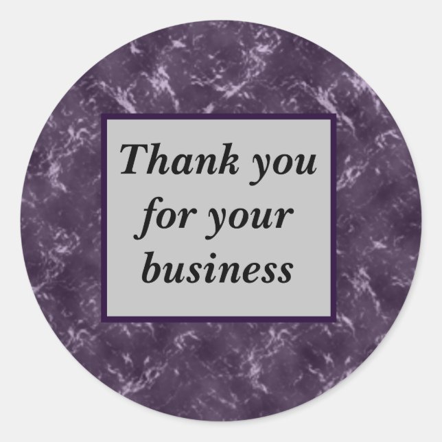 Customer Thanks Professional Thank You Business Classic Round Sticker (Front)