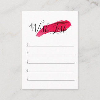 Customer Wish List - Lipsense Business Card
