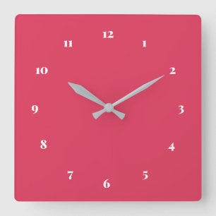 CustomFont Numbers Colours Your Design Wall Clock
