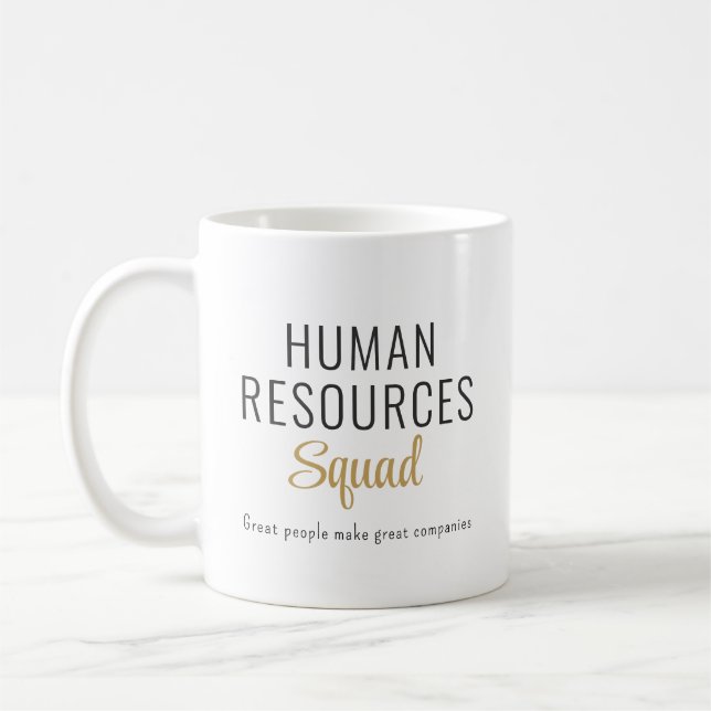 CustomHuman Resources Personalized Coffee Mug (Left)