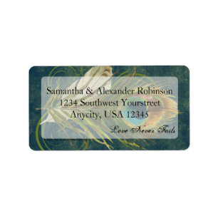 CustomInvites Artistic Peacock Feather Labels