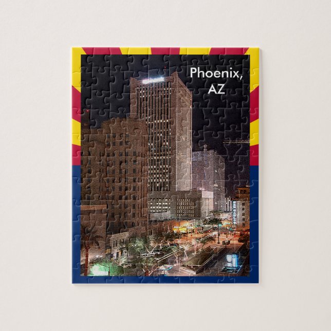 CustomiPhoenix, AZ at Nightze Product Jigsaw Puzzle (Vertical)