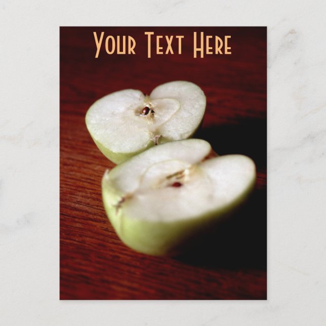 Customisable apple postcard (Front)