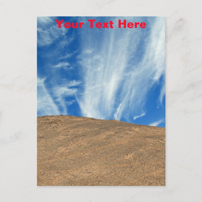Customisable Atacama clouds postcard (Front)