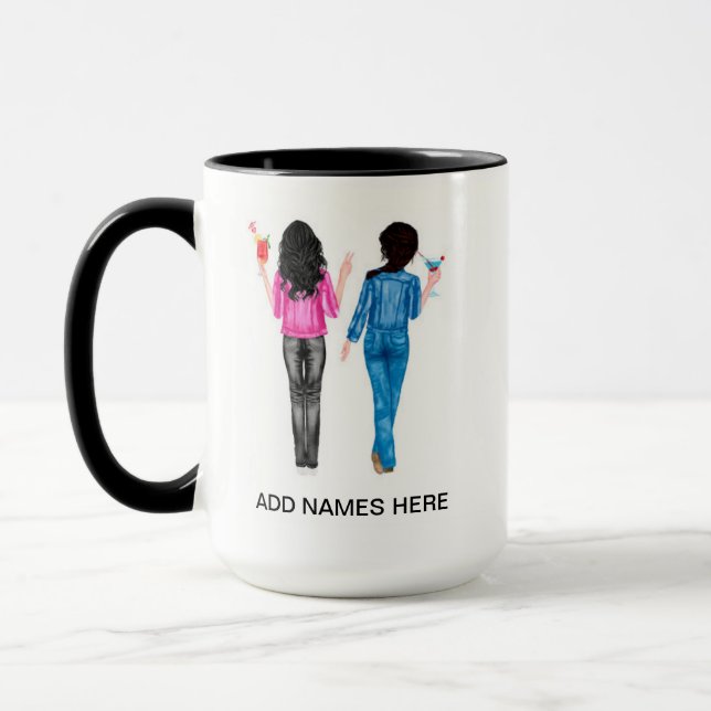 Customisable Best Friends Coffee Mug (Left)