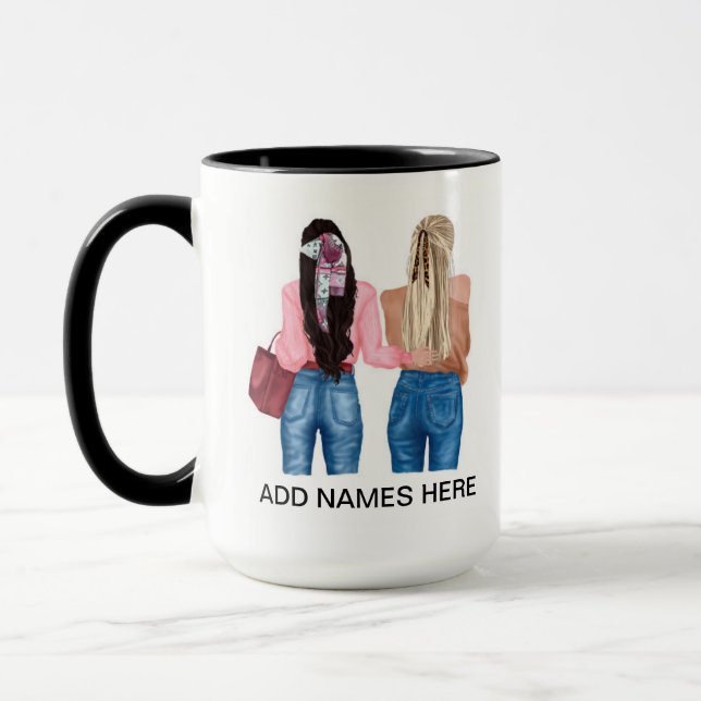 Customisable BFF Coffee Mug (Left)