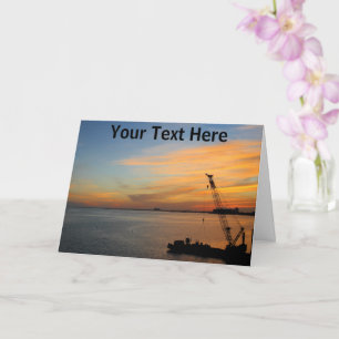 Customisable Biscayne sunset Card
