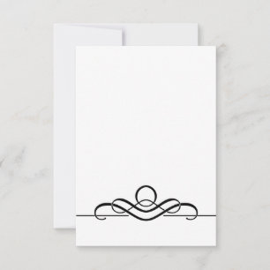 Customisable Blank Simple Place Card With Envelope