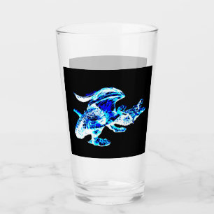 Customisable Blue Frost Dragon Fantasy Mystical Glass
