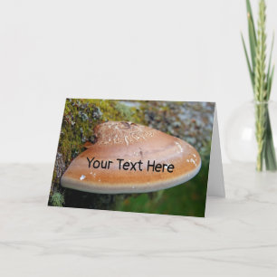 Customisable bracket fungus card