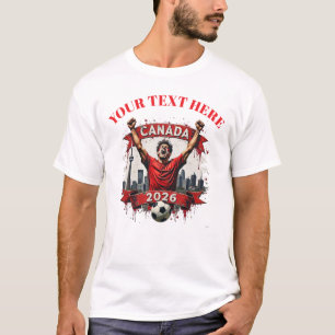 Customisable Canada Soccer Football Team Supporter T-Shirt
