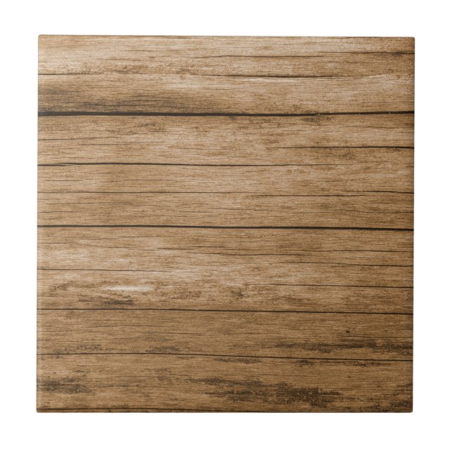 Customisable Ceramic Tile With Wood Look (Front)