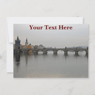Customisable Charles Bridge, Prague card